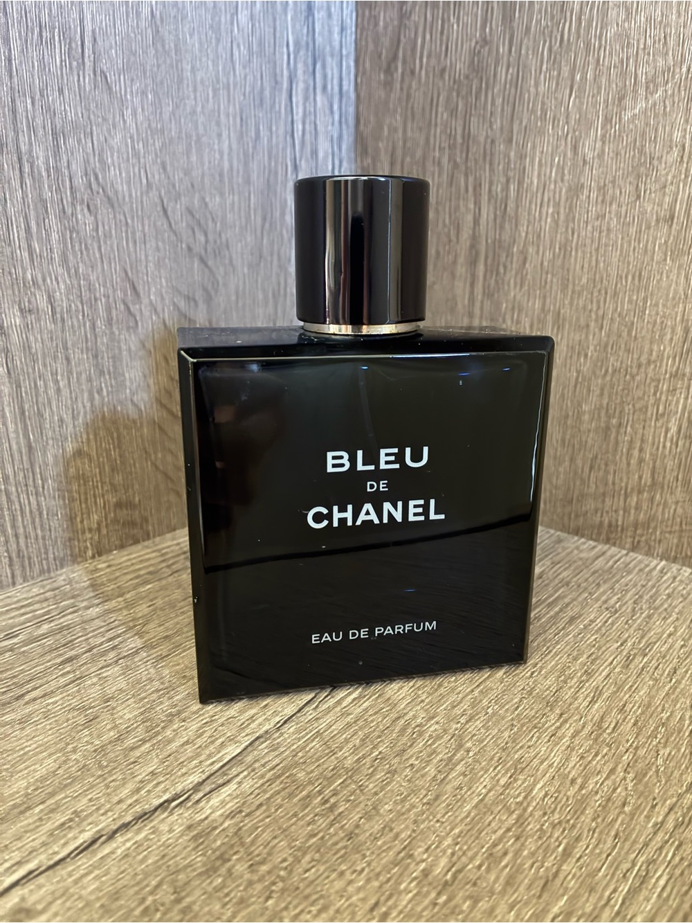 Empty Bleu De Chanel Cologne Bottle